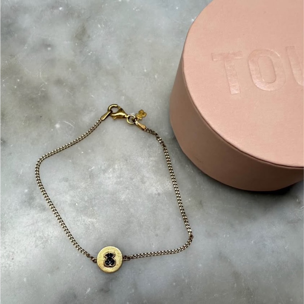 Tous bracelet with black diamonds